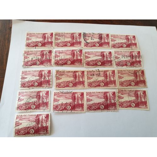 Timbre N° 1036, 6 F. Gironde