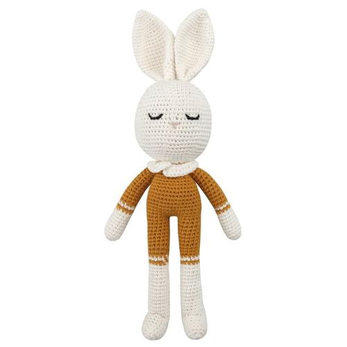 Poupée En Peluche De Lapin En Peluche, Jouet Interactif Lavable En Tricot Pour Bébé, Petite Amie, Cadeaux D'anniversaire, 11 Pouces, 1 Pièce