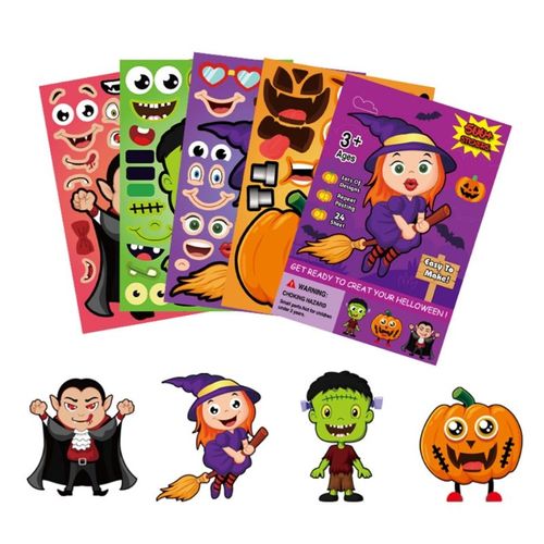 Autocollant Scrapbook Personnalisé Halloween, 25 Pièces, Décoration De Maison, Diy Bricolage, Auto-Adhésif, Jouet Montessori