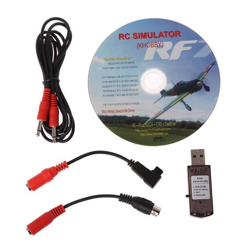 Simulateur De Vol Rc Usb Avec Câbles, 1 Pièce 2 En 1, Pour G7 Phoenix 5.0 Aerofly Xtr Vrc Fpv Racing