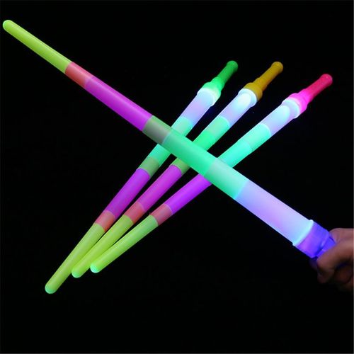 Sabre Laser Arc-En-Ciel Modulable, Jouets Pour Enfants, Laser Lumineux, Mot Lumineux, Led Clignotant, Bâton Lumineux, Livraison Aléatoire, 1 Pièce
