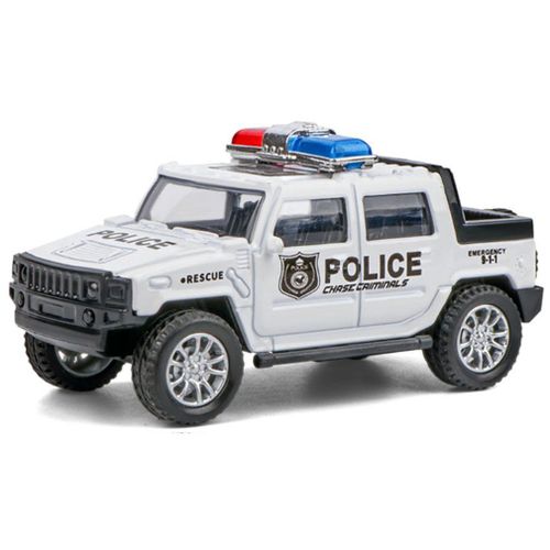 Voiture De Police De Simulation 1:43 Pour Enfants, Jouet Pour Garçons, Modèle De Voiture À Tirer, Cadeau D'anniversaire