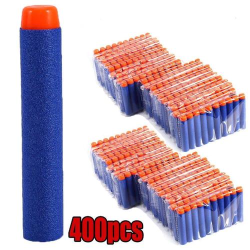 Jeu De Balles Souples Pour Pistolet Nerf N-Strike Blasters, 400 Pièces, Tête Ronde, Recharge, Éponge, Sécurité Pour Enfants