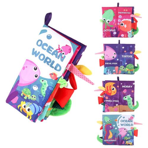 Livres En Tissu Montessori Pour Bébés De 0 À 12 Mois, Jouets Éducatifs Pour Petits De 1 An, Souvenirs D'animaux, Sensation Tactile