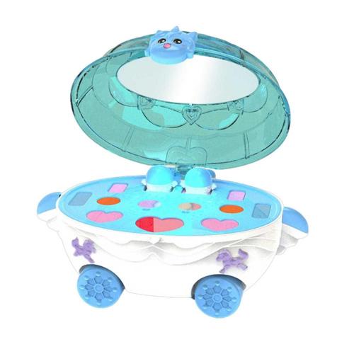 Jouets De Maquillage Pour Enfants, Voiture De Citrouille De Maquillage De Beauté Avec Lumière De Musique, Princesse Cosmétiques Pour Bébés Filles, Jouets De Maquillage De Simulation