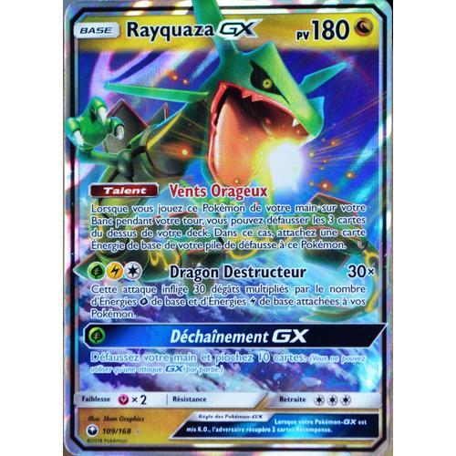 Carte Pokémon 109/168 Rayquaza Gx Sl7 - Soleil Et Lune - Tempête Céleste Neuf Fr