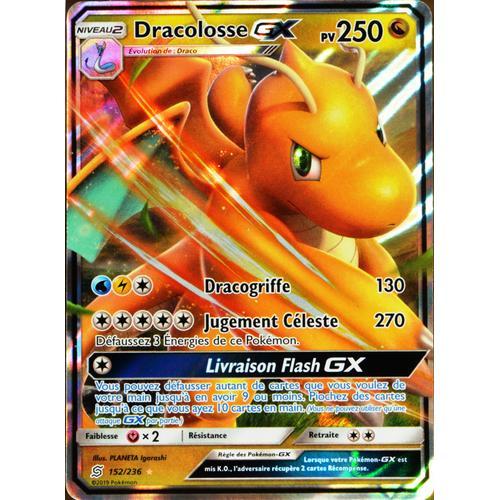 Carte Pokémon 152/236 Dracolosse Gx Sl11 - Soleil Et Lune - Harmonie Des Esprits Neuf Fr