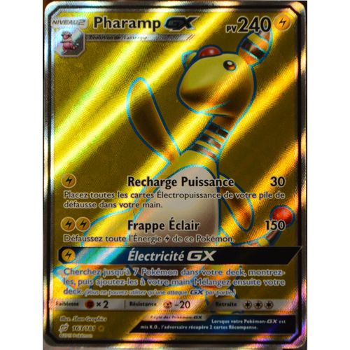 Carte Pokémon 163/181 Pharamp Gx Sl9 - Soleil Et Lune - Duo De Choc Neuf Fr