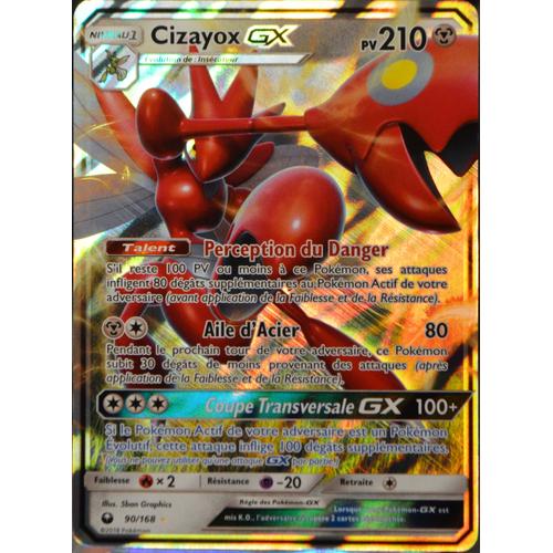 Carte Pokémon 90/168 Cizayox Gx Sl7 - Soleil Et Lune - Tempête Céleste Neuf Fr