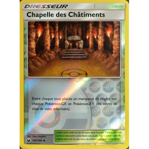 Carte Pokémon 143/168 Chapelle Des Châtiments - Reverse Sl7 - Soleil Et Lune - Tempête Céleste Neuf Fr