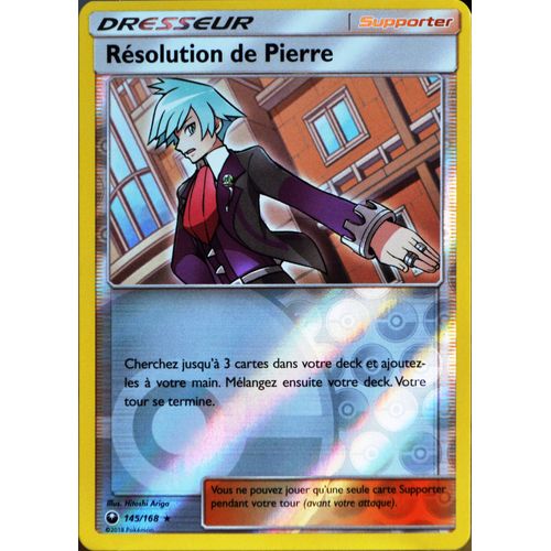Carte Pokémon 145/168 Résolution De Pierre - Reverse Sl7 - Soleil Et Lune - Tempête Céleste Neuf Fr