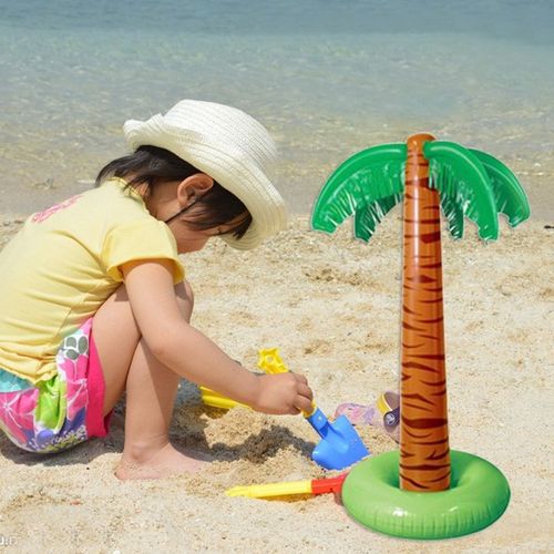 Palmier Tropical Gonflable, 1 Pièce, 90cm, Piscine, Décor De Fête À La Plage, Jouet Fournitures D'extérieur