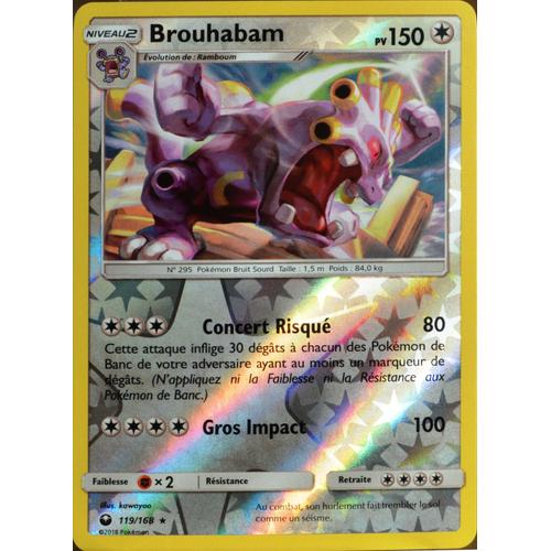 Carte Pokémon 119/168 Brouhabam - Reverse Sl7 - Soleil Et Lune - Tempête Céleste Neuf Fr