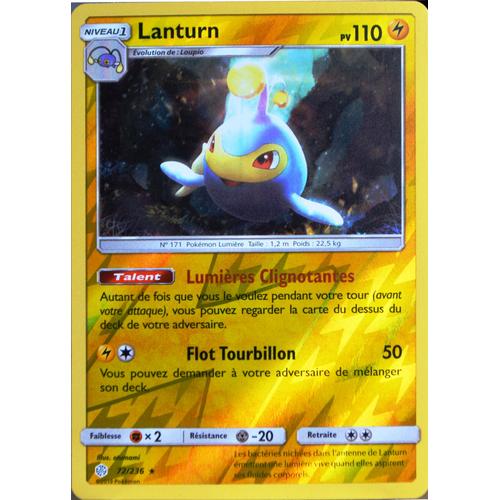 Carte Pokémon 72/236 Lanturn - Reverse Sl12 - Soleil Et Lune - Eclipse Cosmique Neuf Fr