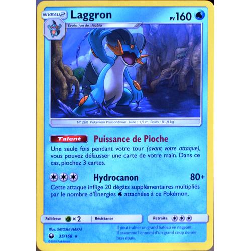Carte Pokémon 35/168 Laggron Sl7 - Soleil Et Lune - Tempête Céleste Neuf Fr