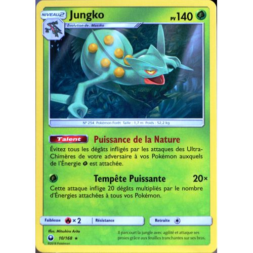 Carte Pokémon 10/168 Jungko Sl7 - Soleil Et Lune - Tempête Céleste Neuf Fr