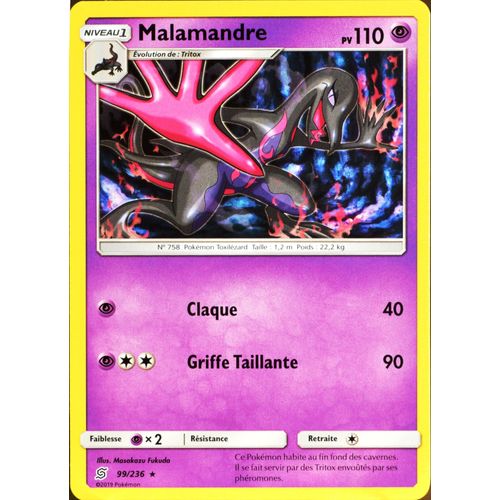 Carte Pokémon 99/236 Malamandre Sl11 - Soleil Et Lune - Harmonie Des Esprits Neuf Fr