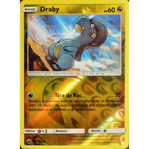 Carte Pokémon 103/168 Draby - Reverse Sl7 - Soleil Et Lune - Tempête Céleste Neuf Fr