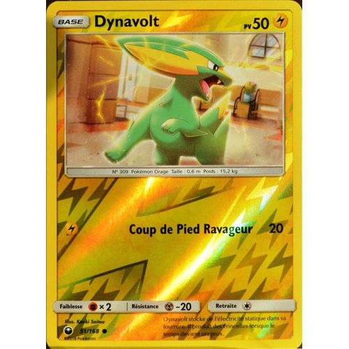 Carte Pokémon 51/168 Dynavolt - Reverse Sl7 - Soleil Et Lune - Tempête Céleste Neuf Fr