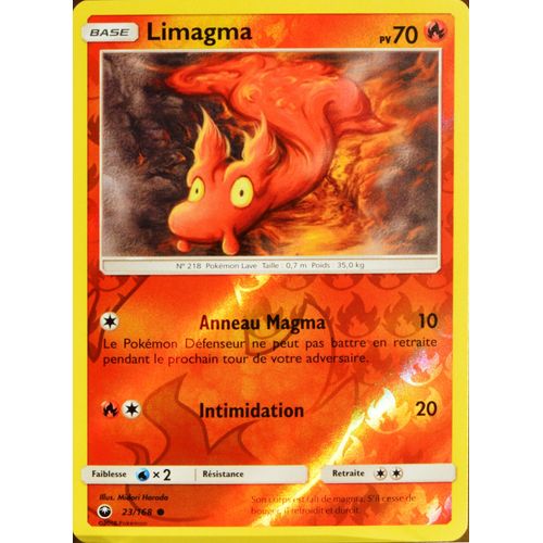 Carte Pokémon 23/168 Limagma - Reverse Sl7 - Soleil Et Lune - Tempête Céleste Neuf Fr