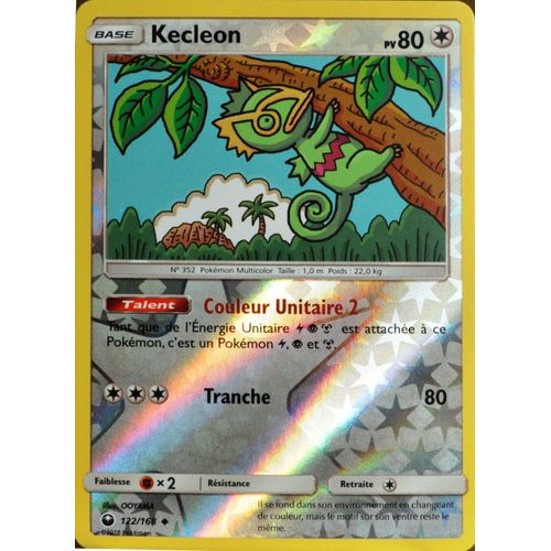 Carte Pokémon 122/168 Kecleon - Reverse Sl7 - Soleil Et Lune - Tempête Céleste Neuf Fr