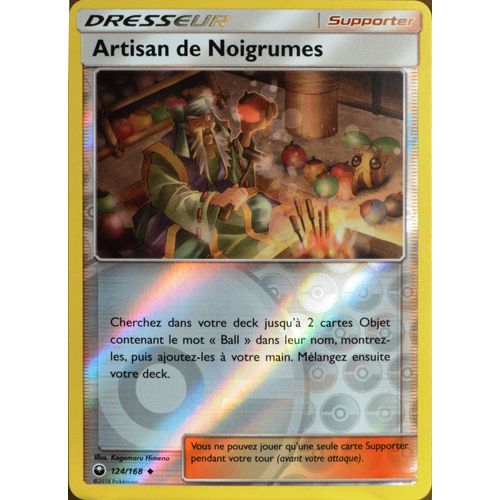 Carte Pokémon 124/168 Artisan De Noigrumes - Reverse Sl7 - Soleil Et Lune - Tempête Céleste Neuf Fr