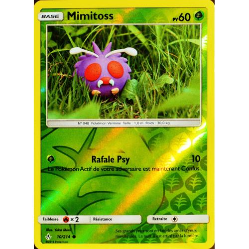 Carte Pokémon 10/214 Mimitoss - Reverse Sl10 - Soleil Et Lune - Alliance Infaillible Neuf Fr