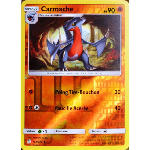 Carte Pokémon 113/236 Carmache - Reverse Sl11 - Soleil Et Lune - Harmonie Des Esprits Neuf Fr