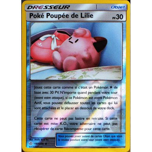 Carte Pokémon 197/236 Poké Poupée De Lilie - Reverse Sl12 - Soleil Et Lune - Eclipse Cosmique Neuf Fr