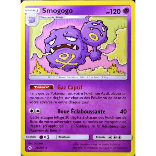 Carte Pokémon 74/214 Smogogo Sl10 - Soleil Et Lune - Alliance Infaillible Neuf Fr