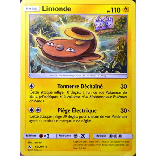 Carte Pokémon 56/214 Limonde Sl10 - Soleil Et Lune - Alliance Infaillible Neuf Fr