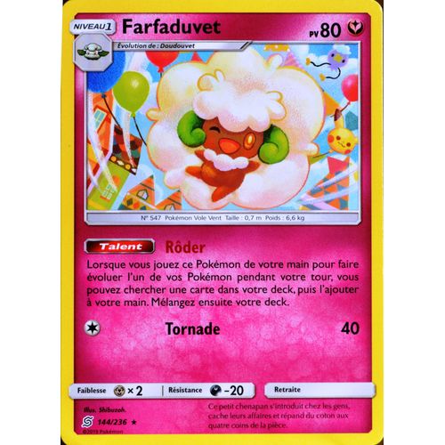 Carte Pokémon 144/236 Farfaduvet Sl11 - Soleil Et Lune - Harmonie Des Esprits Neuf Fr