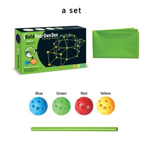 Kit De Construction De Fort, Tente De Jouet, Ensemble De Cabane Pour Enfants, Brille Dans La Nuit, Château Constructeur, Tunnels, Maison De Jeu Bricolage, Cadeau Pour Enfants