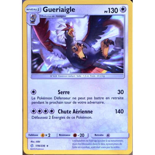 Carte Pokémon 178/236 Gueriaigle Sl12 - Soleil Et Lune - Eclipse Cosmique Neuf Fr