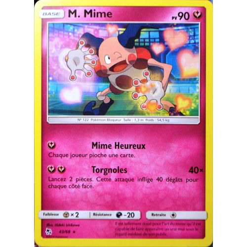 Carte Pokémon 43/68 M. Mime Sl11.5 - Soleil Et Lune - Destinées Occultes Neuf Fr