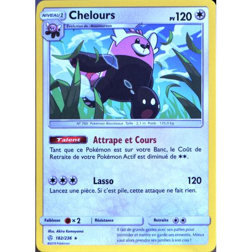 Carte Pokémon 182/236 Chelours Sl12 - Soleil Et Lune - Eclipse Cosmique Neuf Fr