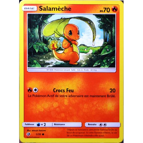 Carte Pokémon 1/70 Salamèche Sl7.5 - Majesté Des Dragons Neuf Fr