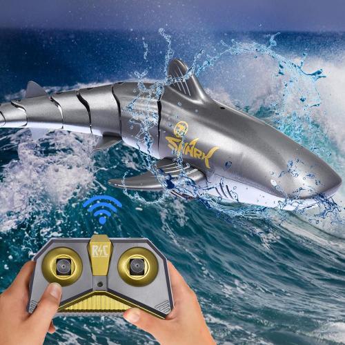 Jouet Rc Baleine Requin Télécommande Animaux Robots Baignoire Piscine Jouets Électriques Pour Enfants Garçons Enfants, Cool Trucs Requin Sous-Marin