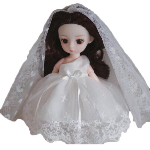 Mini Poupée Articulée Pour Fille, Ensemble Complet, Lolita/Princesse, Avec Robe De Mariée Noire Et Blanche, Fournitures De Mariage, Livraison Directe, Kawaii