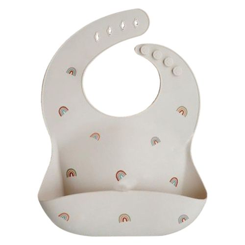 Bavoir En Silicone Imperméable Pour Nouveau-Né, Tabliers Doux Comestibles, Bavoir Ajustable, Écharpe Anti-Salive