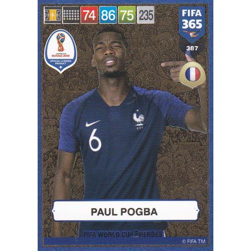 Carte Adrenalyn Xl - Fifa 365 - Paul Pogba - N°387