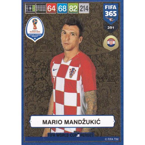 Carte Adrenalyn Xl - Fifa 365 - Russie 2018 - Mario Mandzukic - Croatie - N°391