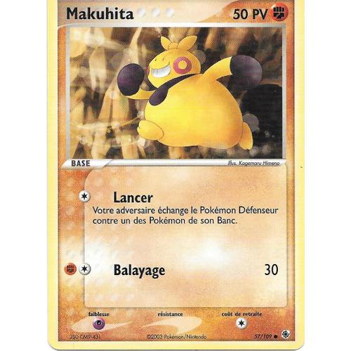 Carte Pokemon Makuhita 57/109 50 Pv - Set Ex Rubis & Saphir (Fr)