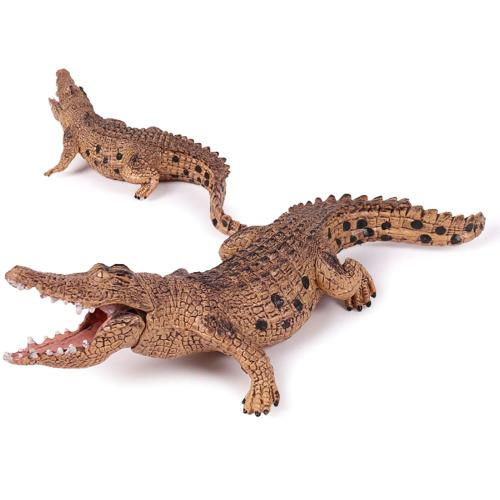 Figurines D'action Crocodile,Poupées Animaux Sauvages, Jouets Éducatif Pour Enfants, Idée Cadeau,