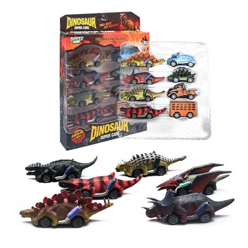 Jouet Dino De Voiture À Quatre Roues Pour Enfants De 3-14 Ans, Cadeau Créatif Pour Garçons Et Filles, Modèle De Dinosaure À Tirer