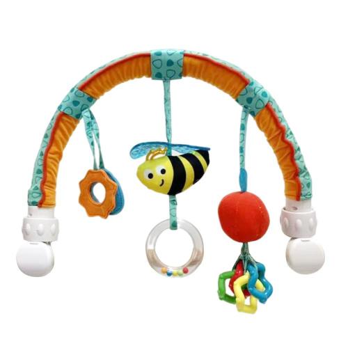 Arche D'activités Musicale Et Mobile En Peluche Pour Bébé, Pour Enfant De 0 À 12 Mois, Pour Poussette, Lit, Berceau, Pour Nouveau-Né, Jouet Éducatif, Infantile, Avec Hochet,