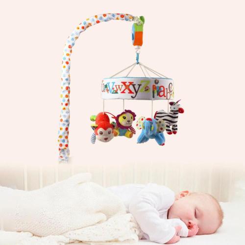 Hochets De Berceau Pour Bébé, Mobile, Boîte À Musique Avec Bras De Support, Jouets Sensoriels, Cloche De Lit Rotative Pour Nouveau-Né, Cadeaux En Peluche