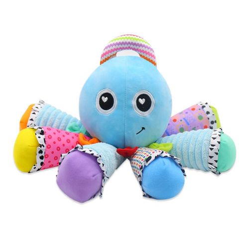 Poupée En Peluche Pieuvre, Hochet Berceau, Jouets Souples Éducatifs Suspendus, Clochette, Jouet En Peluche Mignon Pour Bébés, Nouvelle Collection