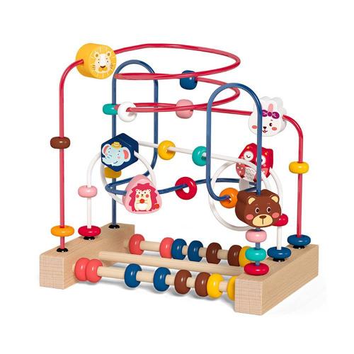 Jouet Éducatif En Maths Montessori Pour Bébé, Mini Cercles En Bois, Fil De Perle, Labyrinthe, Montagnes Russes, Boulier, Puzzle, Jouets Pour Enfants, Garçon Et Fille, Cadeau