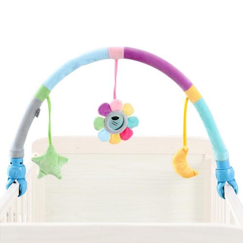 Arche D'activités Musicale Et Mobile En Peluche Pour Bébé, Pour Enfant De 0 À 12 Mois, Pour Poussette, Lit, Berceau, Pour Nouveau-Né, Jouet Éducatif, Infantile, Avec Hochet,